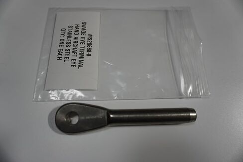 Swage Eye Terminal Hand Aircraft Eye,Loos Cableware MS20668-8 in Saudi Arabia