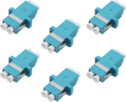 LC Fiber Connector - Duplex LC to LC Fiber Optic Acpler - 6 Pack ، محول الألياف المتعددة - Magenta in Kuwait