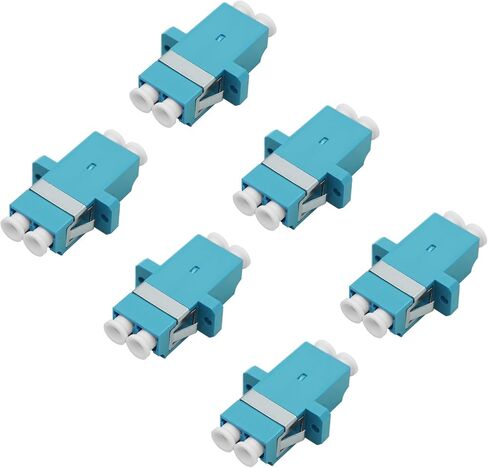 LC Fiber Connector - Duplex LC to LC Fiber Optic Acpler - 6 Pack ، محول الألياف المتعددة - Magenta in Kuwait