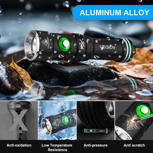 Diving Light is Suitable for Outdoor Scuba Diving, 4000lm Bright Diving Flashlight, 4 Modes of Underwater Lights, IPX8 Waterproof Flashlight in Saudi Arabia