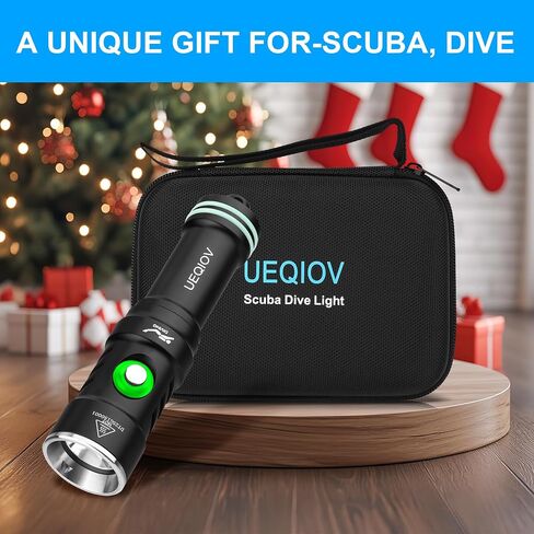 Diving Light is Suitable for Outdoor Scuba Diving, 4000lm Bright Diving Flashlight, 4 Modes of Underwater Lights, IPX8 Waterproof Flashlight in Saudi Arabia