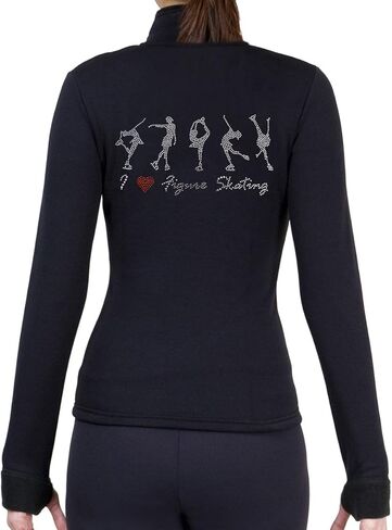 Figure Skating Polartec Polar Fleece Jacket with Rhinestones JR224MIX - Child Sizes in Saudi Arabia
