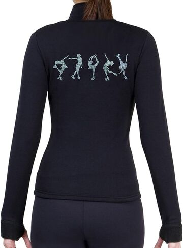 Figure Skating Polartec Polar Fleece Jacket with Rhinestones JR224MIX - Child Sizes in Saudi Arabia