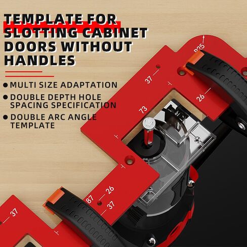 U-Shaped Groove Aluminum Alloy Thickened Slotting Mold for Cabinet and Wardrobe Without Handles in Carpentry in Saudi Arabia