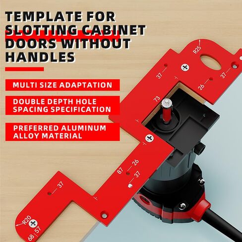 U-Shaped Groove Aluminum Alloy Thickened Slotting Mold for Cabinet and Wardrobe Without Handles in Carpentry in Saudi Arabia