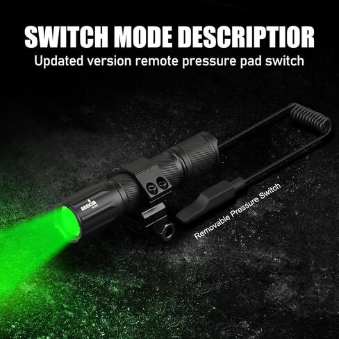 HL25 Green Hunting Flashlight Kit - 1300 Lumen High Lumen Tactical Predator Light Hunting for Hog Coyote Night Hunt Tactical Green Green in Kuwait
