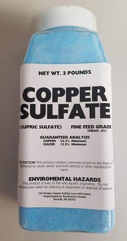Copper Sulfate Fine Crystals 3lb Jar in Saudi Arabia