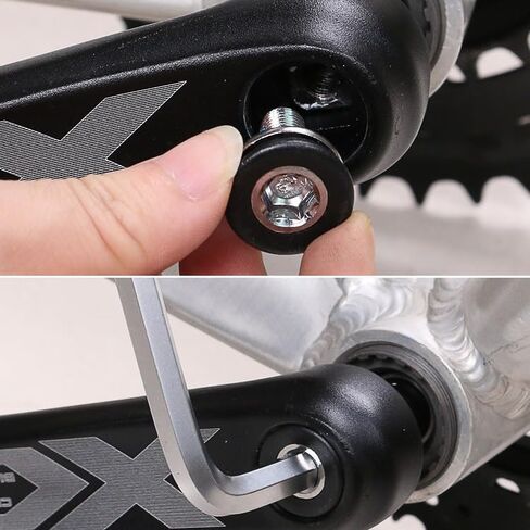 2pcs دراجة 8 مم hex crank ذراع تثبيت مسامير البراغي مع أغطية - مسامير قوس أسفل القبعة للدراجات الجبلية والطرق - متوافقة مع FSA ، suntour ، prowheel والمزيد in Kuwait