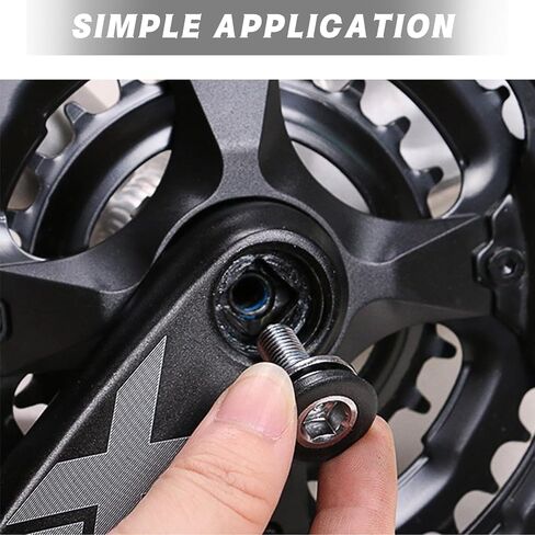2pcs دراجة 8 مم hex crank ذراع تثبيت مسامير البراغي مع أغطية - مسامير قوس أسفل القبعة للدراجات الجبلية والطرق - متوافقة مع FSA ، suntour ، prowheel والمزيد in Kuwait