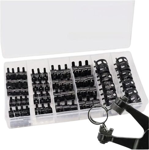 Pack of 72 Sturdy Rubber Lined P Clip Spring Steel Pipes Clamps Accessory for Automotive and Industrial Wiring in Saudi Arabia