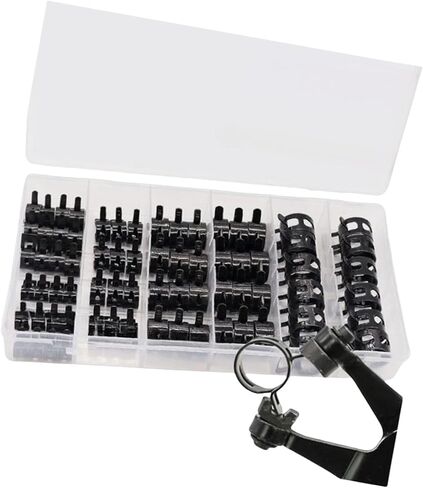 Pack of 72 Sturdy Rubber Lined P Clip Spring Steel Pipes Clamps Accessory for Automotive and Industrial Wiring in Saudi Arabia