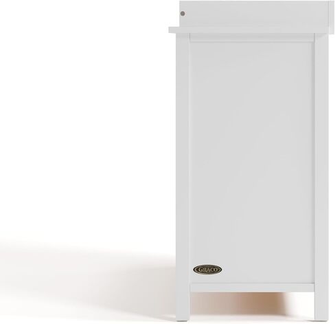 Graco Classic 6 درج Dresser Greenguard Gold معتمد ، صندوق خشبي متميز لغرفة النوم ، مصمم Designer for Kids Bedroom ، أدراج متشابكة ، مسارات درج مثبتة مسبقًا (أبيض) in Kuwait
