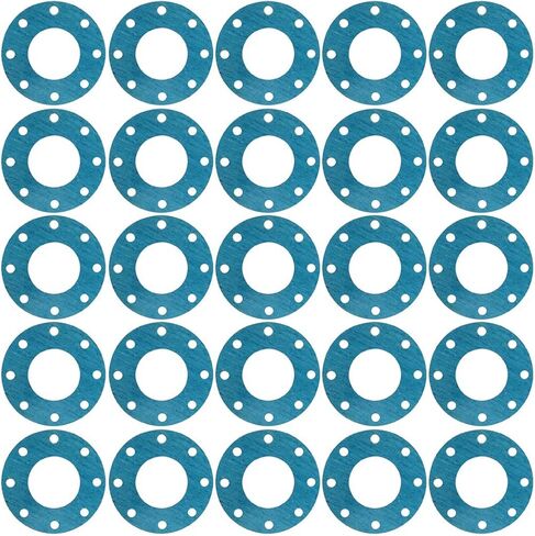 Sur-Seal CFF1082.600.125.150 Compressed Fiber Teadit NSF-61 SAN 1082, #150 Full Face Gasket, 6" x 1/8" Thickness in Saudi Arabia
