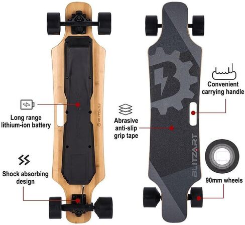38 "Hurricane Electric Longboard التزلج الإلكترونية in Kuwait