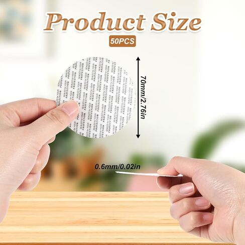 Foam Lid Liner 70 mm/2.75" Pressure Sensitive Seal Foam Lid Round Jar Seals Safety Tamper Resistant Seals Gasket Kit for Glass Jar, Canning (50 Pcs) in Saudi Arabia