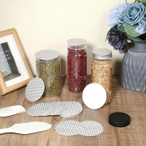 Foam Lid Liner 70 mm/2.75" Pressure Sensitive Seal Foam Lid Round Jar Seals Safety Tamper Resistant Seals Gasket Kit for Glass Jar, Canning (50 Pcs) in Saudi Arabia