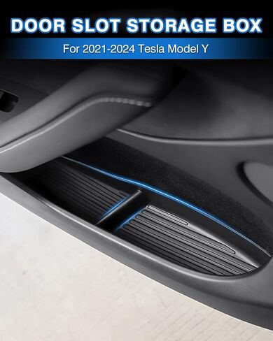 4pcs door organizer troner for Tesla Model 3 Highland 2024 2025 2026 Door Side Storage Box for Tesla Model 3 Highland Accessories Front and الخلفية واقي TPE المادة in Saudi Arabia