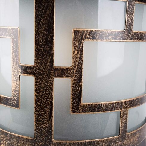 أوروبا الزجاج الألومنيوم E27 عمود إضاءة في الهواء الطلق عمود حديقة مصباح رجعية LED LED LED LED SCONCE SCONCE PARCH HOME GARDER Outball Fence Border Wall Villa Light Stadium in Saudi Arabia