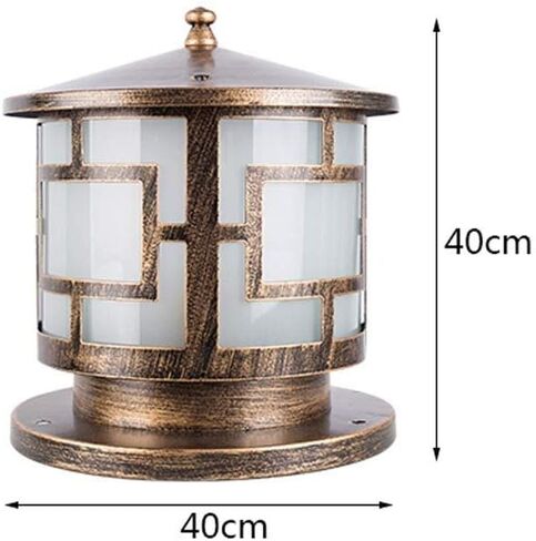أوروبا الزجاج الألومنيوم E27 عمود إضاءة في الهواء الطلق عمود حديقة مصباح رجعية LED LED LED LED SCONCE SCONCE PARCH HOME GARDER Outball Fence Border Wall Villa Light Stadium in Saudi Arabia