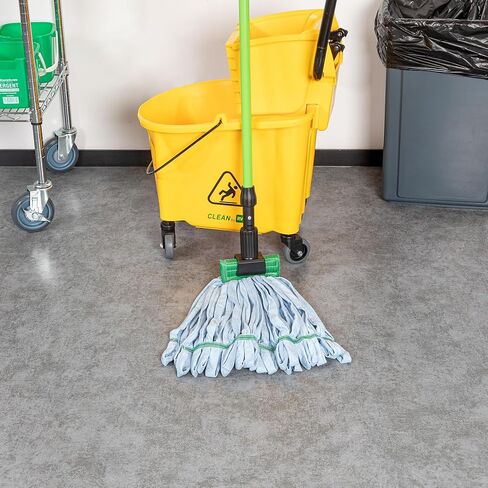 مقبض Restauranteware فقط: مقبض MOP Professional Professional 60 بوصة ، وعصا 1 مقطوعة مع مشبك الفك - يتم بيع الرأس بشكل منفصل ، قبضة مريحة ، الحديد الأخضر ، للاستخدام المنزلي والتجاري in Kuwait