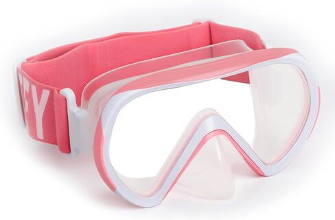 Swimming Goggles for Kids(2 Pcs) , Elastic Fabric Strap, Tempered Glass Diving Mask 180°Clear View Snorkel Goggle for Kids Ages 6-16, Anti-Fog in Saudi Arabia