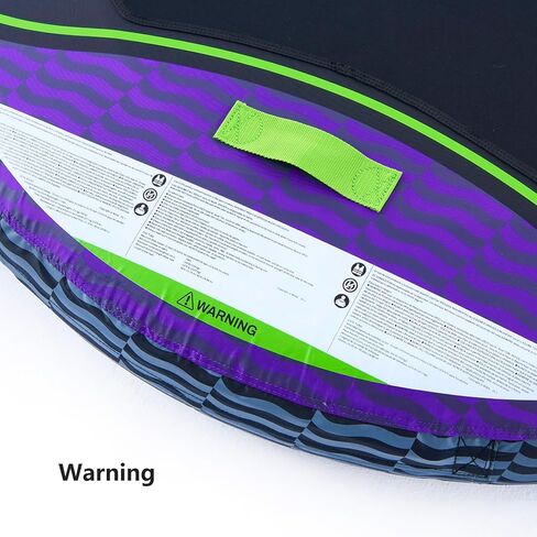 PEAKFLOW Towable Tubes for Boating,Eclipse 2 Rider Towable Tube,840D Heavy Duty Nylon Cover and 28 Gauge PVC Liner,EVA Foam Pads and 4 EVA Handles with Knuckle Guards,Swift Connect Rapid Boston Valve in Saudi Arabia