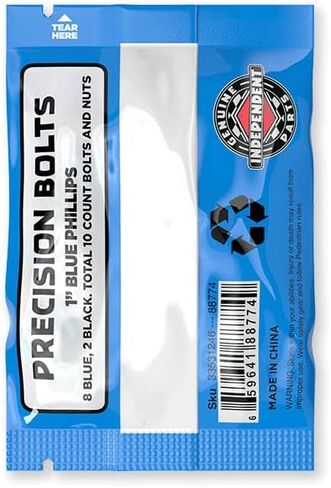 INDEPENDENT Trucks Skateboard Hardware 1" Black/Blue + Tool + White Indy Risers in Saudi Arabia