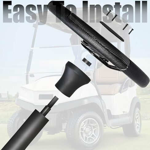 EZGO Steering Wheel Adapter fit EZGO TXT/RXV/Marathon/Medalist Golf Carts Steering Wheel Adapter Golf Cart Accessories(Black) in Saudi Arabia