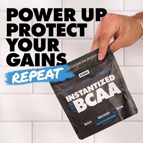مكاسب في مسحوق BCAA السائبة ، وأحماض الأمينية القائمة على مصنع البلاغ ، ومكملات نباتية خالية من الغلوتين ، مع الكيراتين من أجل التحمل والقوة أثناء التمرين وما بعده ، و 30 حصة in Kuwait