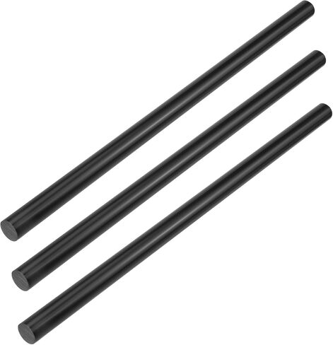 Oedema 3 Pcs Acetal Copolymer Rods, 1/2 Inch Diameter, 12 Inch Length, Black, Round, POM Acetal Rods for Non-Marring Fixtures in Saudi Arabia