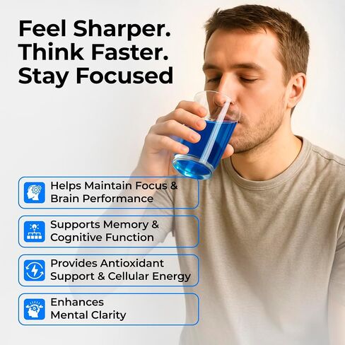 Methylene Blue Pharmaceutical Grade – USP Grade 1% Brain Health Supplement for Memory and Focus – Methylene Blue Drops for Humans – Cognitive Support – No Formaldehyde, Made in USA, 1.69 fl oz (50ml) in Saudi Arabia
