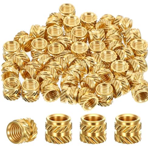 50 PCS M5 إدراج ملولب ، إدراج ملولب المكسرات النحاسية ، إدراج مجموعة الحرارة لمكونات الطباعة ثلاثية الأبعاد وأجزاء بلاستيكية (M5x6 مم L x7 MMOD) in Saudi Arabia