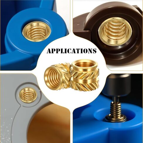 50 PCS M5 إدراج ملولب ، إدراج ملولب المكسرات النحاسية ، إدراج مجموعة الحرارة لمكونات الطباعة ثلاثية الأبعاد وأجزاء بلاستيكية (M5x6 مم L x7 MMOD) in Saudi Arabia