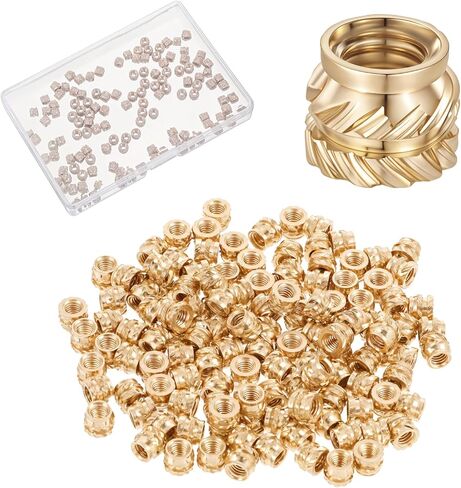 M3 Heat Set Inserts M3 x 4mm x 5mm, 130 Pcs 3D Printing Brass Nuts Knurled Brass Nuts Female Thread Knurled Heat Embedment Nut for 3D Printing Parts Automotive Loptop Plastic Shell in Saudi Arabia