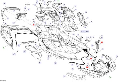 Generic Hull Nut Housing Insert 1 Set (12pcs) for Seadoo Spark/Trixx 2014-2023, Replace 291003793 in Saudi Arabia