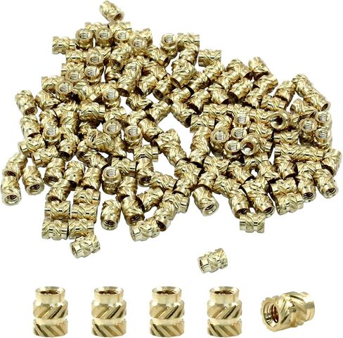 150 Pcs M2 Threaded Inserts, M2x4x3.2 Heat Set Insert for 3D Printing, Brass Metric Knurled Nuts in Saudi Arabia