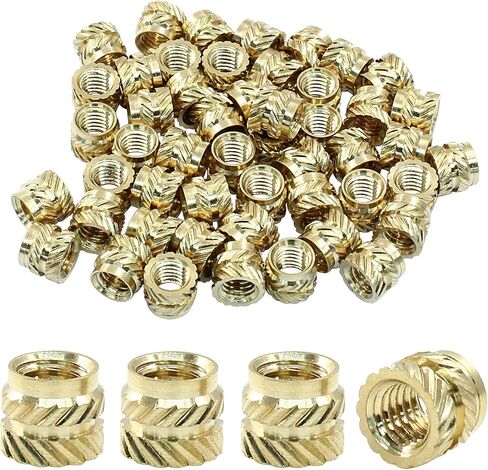 150 Pcs M2 Threaded Inserts, M2x4x3.2 Heat Set Insert for 3D Printing, Brass Metric Knurled Nuts in Saudi Arabia