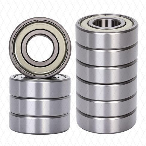 10 PCS 6003-2RS Deep Groove Ball Bearings - 17x35x10mm, Bearings with Rubber Seal & High RPM Support for Machine Tools,Wheels,ousehold Appliances,Agricultural Equipment in Saudi Arabia