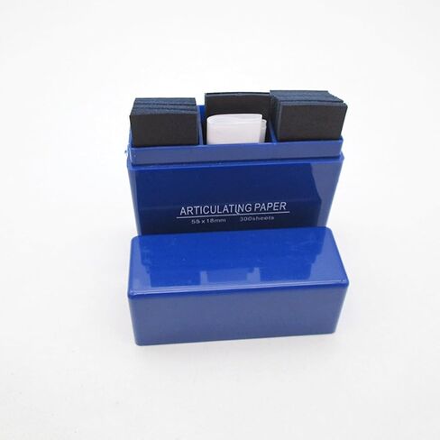 Dental Articulating Paper 300 Sheets, Thin Test Papers for Accurate Occlusal Bite Adjustment and Contact Testing, Dental Restoration Oral Care Supplies (Blue-2 Pcs) in Kuwait