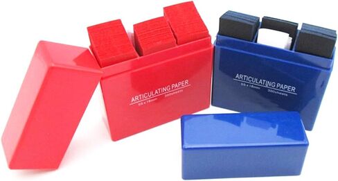 Dental Articulating Paper 300 Sheets, Thin Test Papers for Accurate Occlusal Bite Adjustment and Contact Testing, Dental Restoration Oral Care Supplies (Blue-2 Pcs) in Kuwait