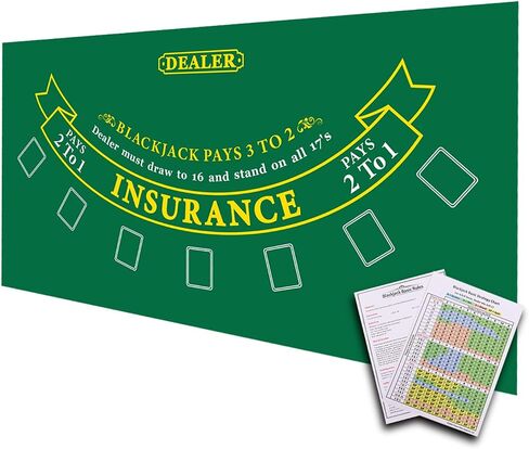 GSE Games & Sports Expert 36 "X 72" Casino Layout Felt ، Professional Casino Tabletop Fin in Kuwait
