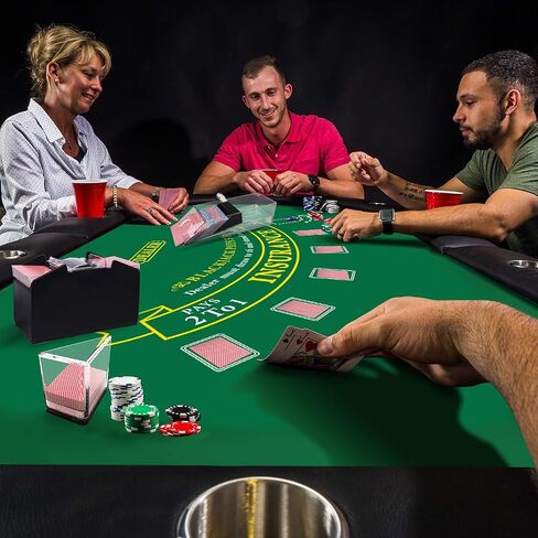 GSE Games & Sports Expert 36 "X 72" Casino Layout Felt ، Professional Casino Tabletop Fin in Kuwait