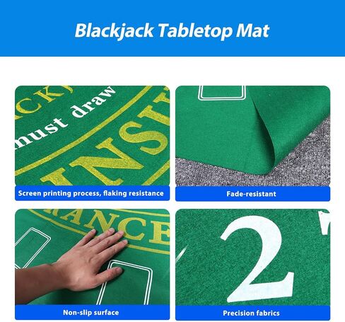 GSE Games & Sports Expert 36 "X 72" Casino Layout Felt ، Professional Casino Tabletop Fin in Kuwait