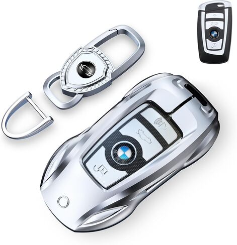 for BMW Key Fob Cover Case, Keychain, Metal Shell Cover Compatible for 2 4 5 6 7 Series X1 X2 X3 X4 X5 X6 M8 M7 M6 M5 M4 M3 M2 M1 430i 340i 840i 2015-2023 (Classic Black，for Benz-B) in Saudi Arabia