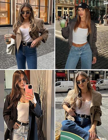 ekouaer 3 حزمة قمصان طويلة الأكمام للنساء سكوب أغطية حرارية مضلعة ضئيلة تناسب القمصان الأساسية xs-xxl in Saudi Arabia