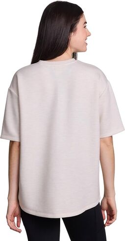 RBX Oversized T-Shirt for Women, Luxe Athleisure Fabric Loungewear Short Sleeve Workout Top with Plus Sizes in Saudi Arabia
