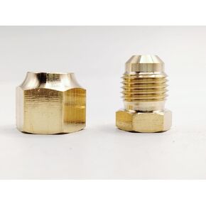 (حزمة من 4) النحاس SAE 45 درجة 5/16 بوصة O.D. مقابس غطاء مضيئة الأنبوب وتركيب المكونات لأنبوب التبريد نظام HVAC/محول صمام تقسيم مصغرة/خط غاز in Kuwait