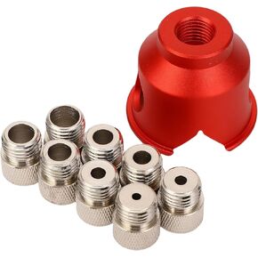 Woodworking Vertical Hole Punch Locator Aluminum Alloy Drilling Positioner 3-10mm Bushings for Straight Holes, Planks in Saudi Arabia