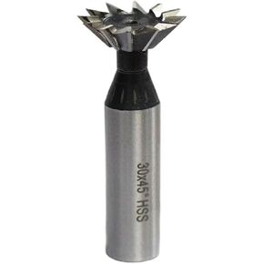 2pcs 45/55/60 Degrees HSS Dovetail Milling Cutter 10-60mm Straight Shank HSS End Mill Router Bit HSS Dovetail Cutter End Mill(1pc 20x45Degrees) in Saudi Arabia