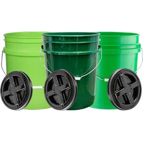 دلو House Naturals 5 جالون من البلاستيك مع المسمار على غطاء ، وحاويات فود in Kuwait